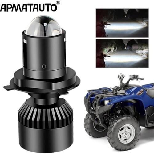 1pcs H4 LED Motorcycle Lens Headlamp 6800lm Moto Led headlight For Yamaha Grizzly 550 700 FI Auto 2011 YFM550 YFM700 4x4 2008
