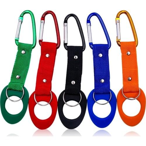1PC Carabiner Outdoor Hike Water Bottle Buckle Holder Tool Backpack Hook Clip Hang Clasp Aluminum Buckle Camping Accessories