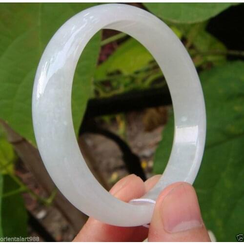 100% Natural Untreated Icy Jadeite Emerald Jade Bangle Bracelet 58-60MM