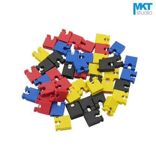 1000Pcs Colorful 2.54mm Pitch Mini Jumper For Male Pin Header Black Blue Red Yellow Green White