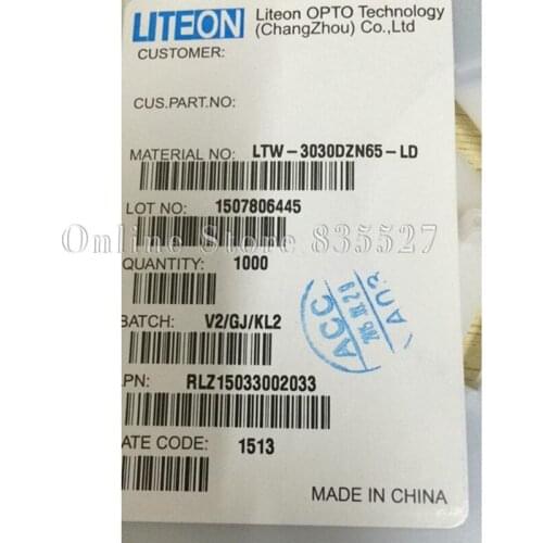 1000pcs/lot 3030 48-50V 20ma 1.6W pure / neutral / cool white SMD LED lamp beads light emitting diode dual chip LTW-3030DZN