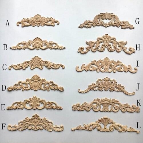 2 pcs/lot European Corner Flower Wooden Carved Corner Flower inner-room Door and Dressing table Decoration(A733)