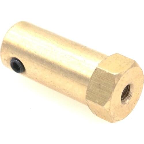 4PCS 3mm Extended Hex Shaft Coupling Coupler Tire Connector For Diy Model Motor Transmission Parts