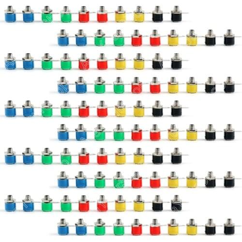 Areyourshop Sale 100 Pcs Banana Socket 4mm Jack To Banana Plug Test Equipment High Quality minijack plug Wire Connector