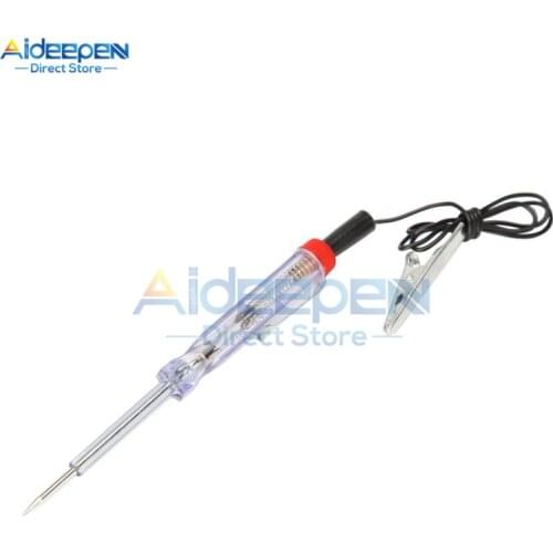 DC 6V 12V 24V Car Voltage Test Pencil Voltage Detector Screwdriver Alligator Clips Test Pencil For Motorcycles Car Fuses Switche