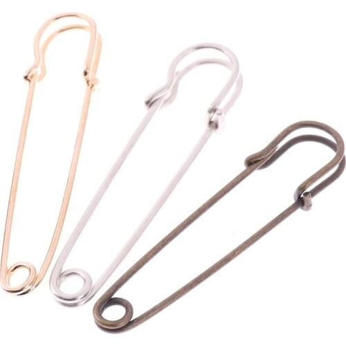 12pcs Large Heavy Duty Stainless Steel Big Jumbo Safety Pin Blanket Crafting for Making Wedding Bouquet Brooch DIY Decoration