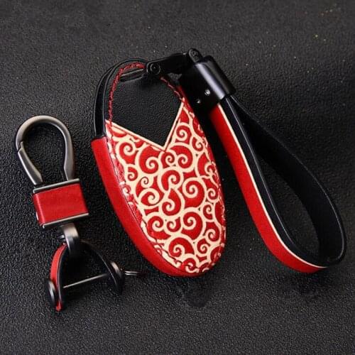 Genuine Leather Car Key Case For Nissan Versa Maxima Altima Rogue Armada Sentra Murano Infiniti FX35 QX60 Remote Cover Keys Bag