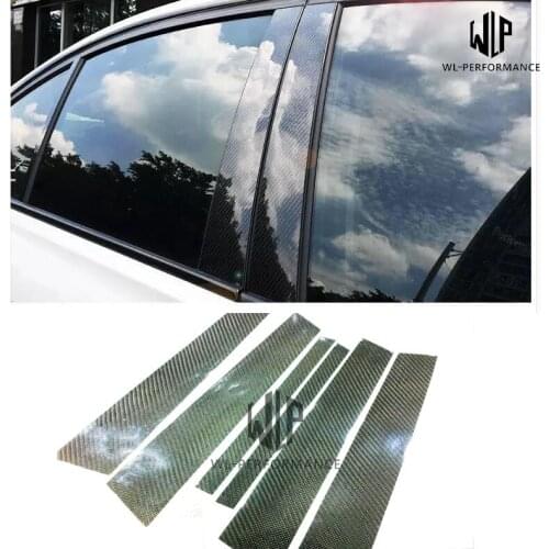 E87 Carbon Fiber Window BC-Pillar Decorative Car Styling Trim For BMW 1 Series E87 Car Body Kit 2004-2010