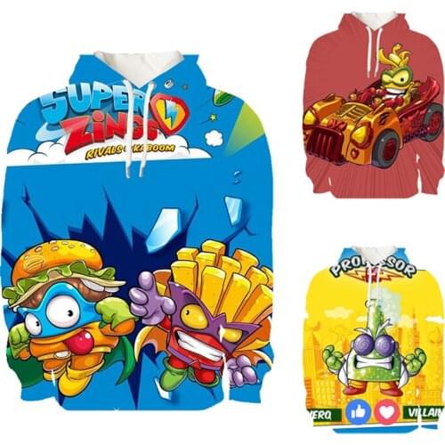 Hot Game Super Zings 3D Print Hoodie Adult Cute Cartoon Sweatshirt Boy Girl Game Superzings Harajuku Pullover Autumn Winter Tops