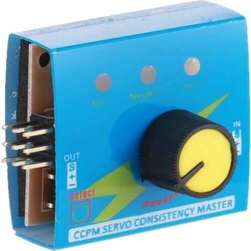 Multi Servo Tester 4.8-6V with Indicator Light 3CH ECS Consistency Speed Controler Power CCPM Master Checker RC Drone Parts