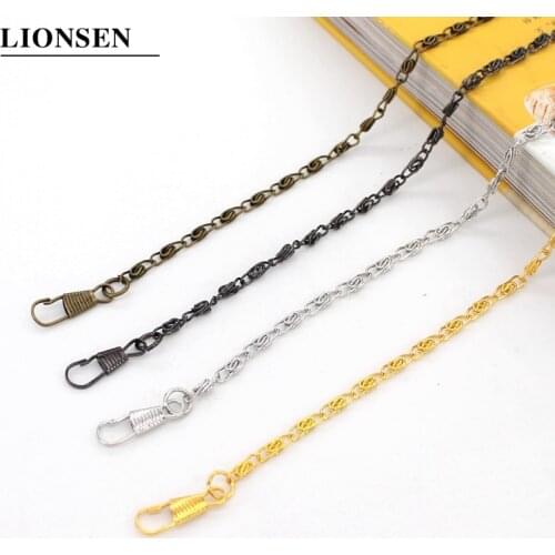 Lionsen 0.3cm wide Small Metal Bags Chain Purse Buckles Women Shoulder strap for bags replace Crossbody chain Bag Accessories