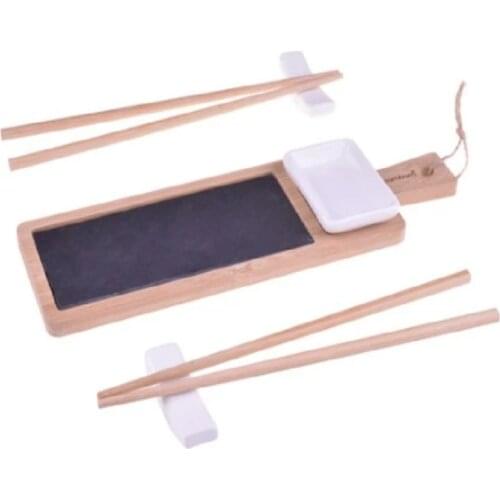 Bambum Saki - Sushi Set 9 Piece presentation dish and rods 28cm x 9cm x 2.8cm