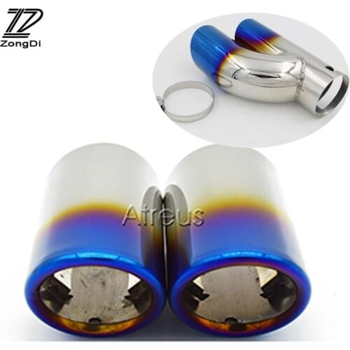 Car Exhaust End Tip Muffler Pipe Tailpipe Covers For 2009-2015 Skoda Octavia A5 A7 Superb Yeti 1.4T 1.6T 1.6L Accessories