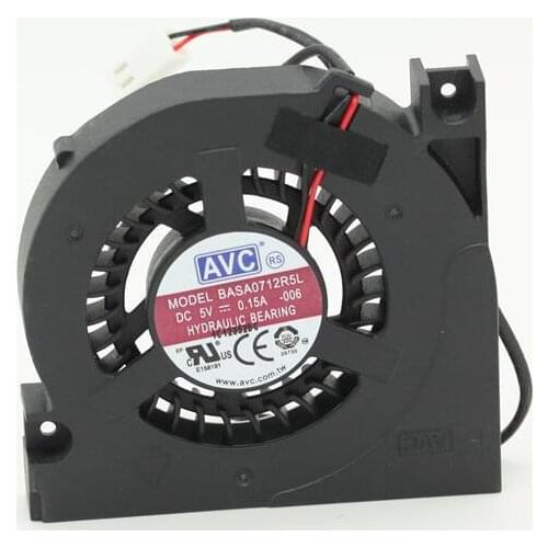 Original AVC BASA0712R5L DC 5V 0.15A 2-lines Laptop cooling fan