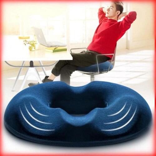 Slow Rebound Seat Cushion Office Sedentary Hollow Breathable Butt Cushions Pregnant Women Decompression Memory Foam Chair Pad