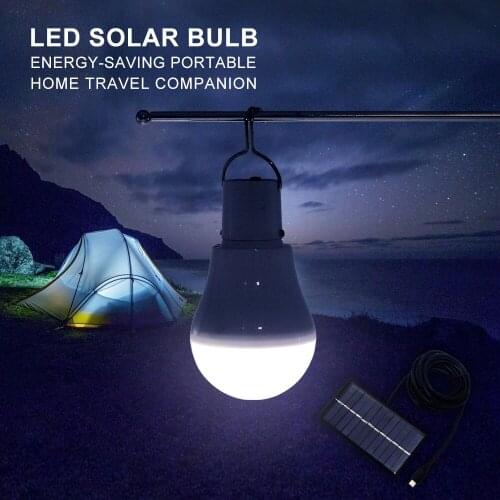 Portable LED Solar Lamp Charged Solar Energy Light Panel Powered Emergency Bulb For Outdoor Garden Camping Tent Fishing
