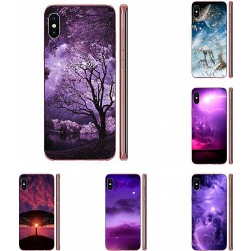 Transparent TPU Case Infinity With Purple Sky For Samsung Galaxy A10 A20 A20E A3 A40 A5 A50 A7 J1 J3 J4 J5 J6 J7 2016 2017 2018