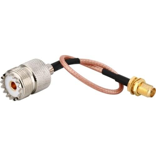 RF Coaxial cable SO239 UHF female to SMA female Straight type RG316 Pigtail Cable 15CM Free shipping