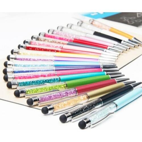 New 1Pcs Creative Crystal Pen Diamond Ballpoint Pens Stationery Ballpen 0.7mm Small Oil Pen Exquisite Writing Tool