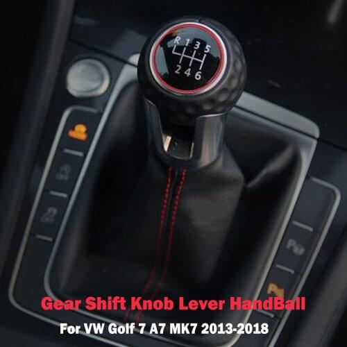 For VW Golf 7 A7 MK7 For GTI GTD 2013 2014 2015 2016 2017 2018 Car 5 6 Speed Gear Stick Level Shift Knob Leather Gaiter Boot