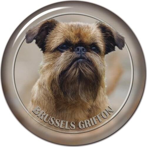 S30478# 13CM/15CM/17CM PVC Decal Brusells Griffon Dog Car Sticker Waterproof for Bumper Rear Window Laptop Toilet