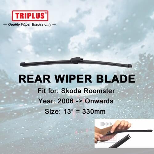Rear Wiper Blade for Skoda Roomster (2006-Onwards) 1pc 13" 330mm,Car Rear Windscreen Wipers,for Back Window Windshield Blades