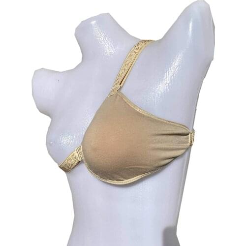 Silicone Breast Forms Cover Bag With Shoulder Strap Protective Sleeve A pair of organic cotton single shoulder protection bags