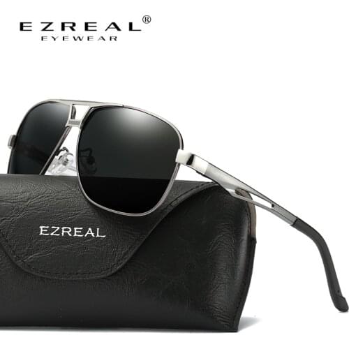 EZREAL Sunglasses Men Polarized Sunglasses Vintage Driving Mirror Sun Glasses Women Gafas Male UV 400 Eyewear Accessories 8521