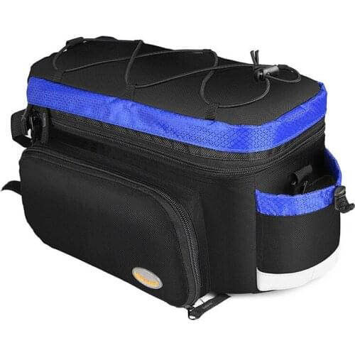MTB Bicycle Carrier Bag Rear Rack Bike Trunk Bag Luggage Pannier Back Seat Large Capacity Handbag Shoulder Bag Storage