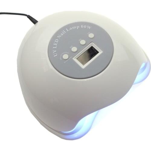 New 60W Sun5 plus Gel Nail Dryer LED Lamp Cabine UV Nail Gel Electric Nail Polish Dryer With LCD Timer Display Sensor