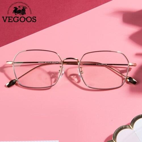 VEGOOS Anti Blue Light Glasses Women Men Reduce Eye Strain Lightweight Geometric Frame For Computador Lunette Lumiere Bleue#5115
