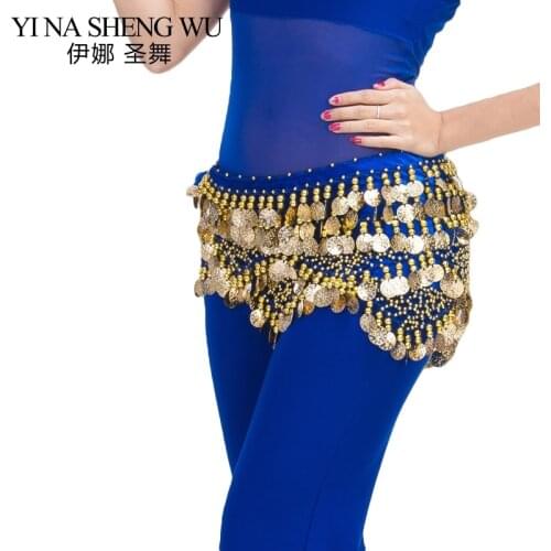 High quality women 320 coins belly dance waist chains decoration Indian dance belts belly dancing accessories hip scarf 11 color