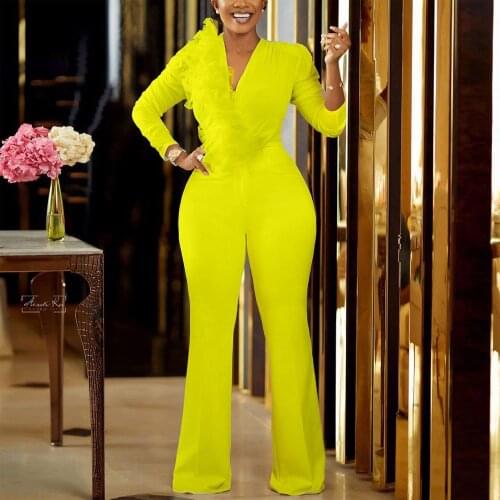 2021Summer New Women Chiffon Jumpsuits White Pleated Deep v Neck Sleeveless High Waist Floor Length Elegant Rompers & Jumpsuits
