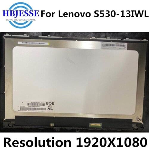 13.3'' Laptop lcd led screen assembly FHD 1920X1080 for lenovo S530-13IWL 81J7 NO-Touch 5D10S39557 NV133FHM-N6A V8.0 assembly