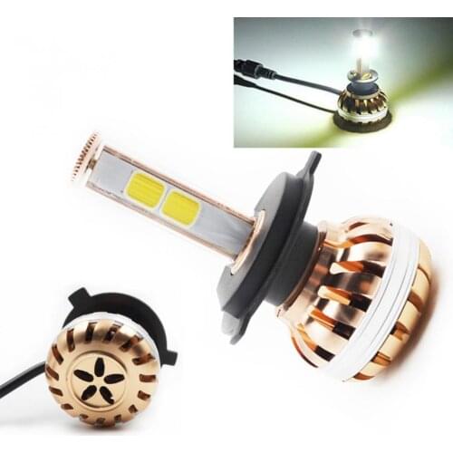2x H4 120W 12000LM 6000K LED Car Fog Light Bulb Auto Headlight Lamps IP67 Waterproof for Car Motorcycle Automobiles SUV