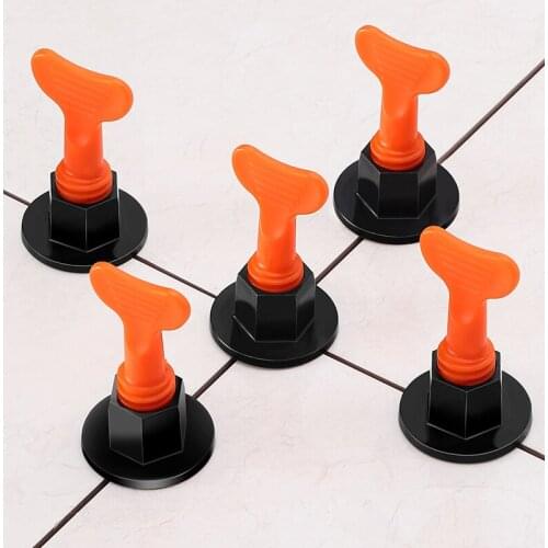 50pcs/lot Floor Wall Tile Leveling System Leveler Plastic Clip Adjustable Locator Spacers