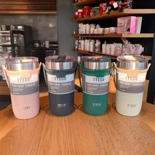 550ml Double Stainless Steel Coffee Thermos Mug with Non-slip Case Car Vacuum Flask Travel Insulated Bottle