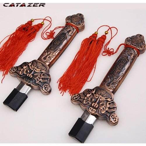 Catazer Taiji Sword Double Expansion Sword Fitness Folding Martial Arts Shrink Morning Exercise Sword Not Open Blade