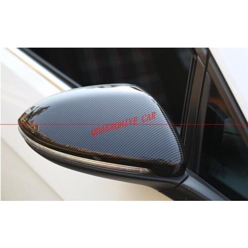 QDAEROHIVE Side Mirror Covers Caps Carbon Effect for volkswagen Golf MK6 R20 MK7 7 GTI 6 Scirocco 2009-2012