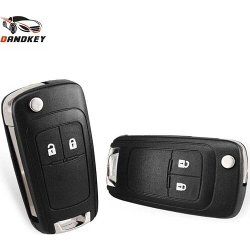 Dandkey Flip Folding Remote Key Shell Fob Case 2/3 Buttons For Vauxhall Opel Astra H Insignia J Vectra C Zafira HU100 Blade Key