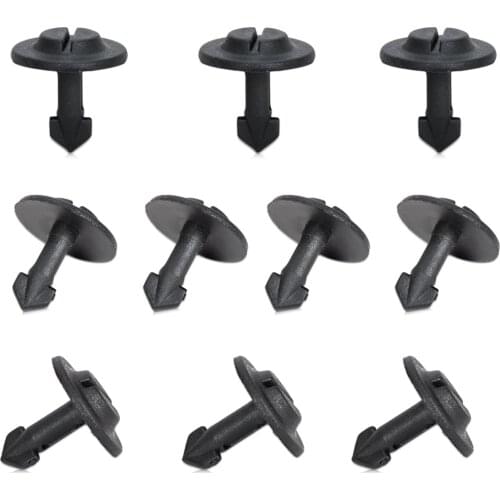 DWCX 4A0-805-121-A 10Pcs Front Fender Bumper Engine Cover Retainers for VW Passat Audi 1992 - 2009 2010 2011 2012 2013 2014 - ON