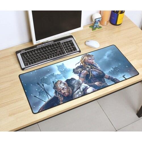 Vikings War of Clans mousepad gamer 700x300mm gaming mouse pad large Indie Pop notebook pc accessories padmouse ergonomic mat