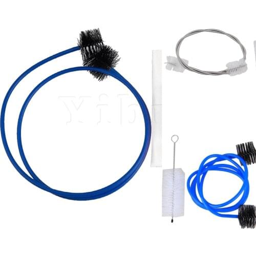 Nylon Trumpet Cleaning Snake Brush Valve Casing Brush Maintenance Care Kit