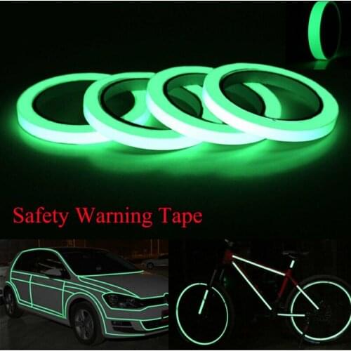 Night Reflective Safety Warning Conspicuity Roll Tape Film Sticker Safety Signs Glow Party Supplies