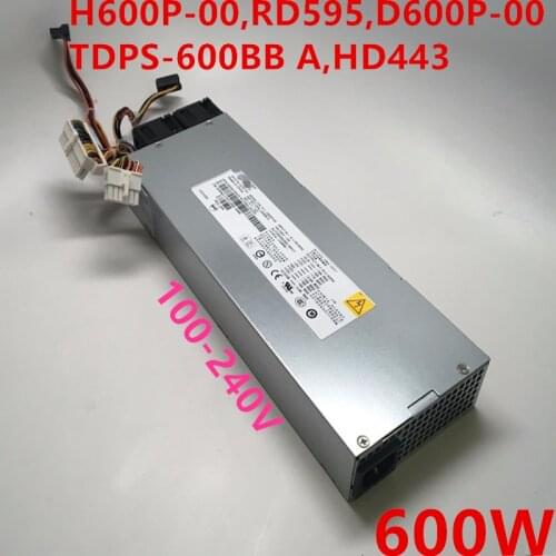 New PSU For DELL PowerEdge SC1435 600W Power Supply H600P-00 RD595 D600P-00 TDPS-600BB A HD443