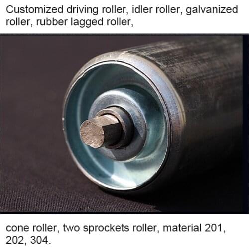Conveyor Drive Roller Galvanized Conveyor Pulley Belt Conveyor Roller Gravity Conveyor Idler Rubber Lagged Pulley