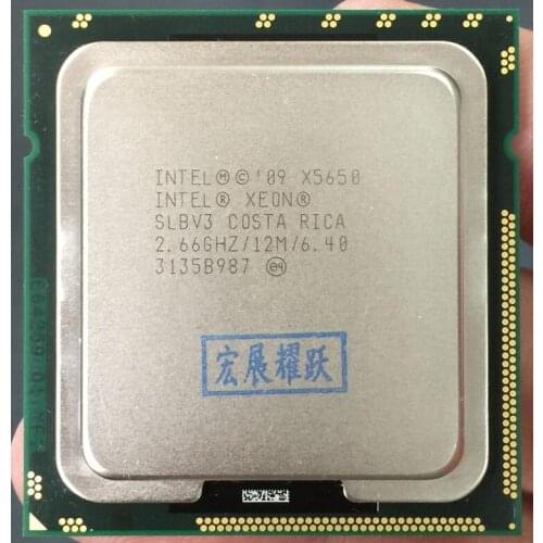 PC computer Intel Xeon Processor X5650 (12M Cache, 2.66 GHz, 6.40 GT/s Intel QPI) LGA 1366 ServerCPU