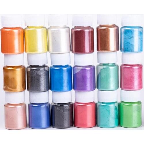 New 10g/Bottle Colorful Glitter Powder Flashing Debris Material Resin Mold Making Jewelry Crsfts Filling For Kids DIY Supplies