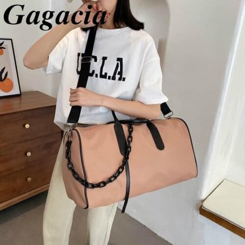 Gagacia Korean Style Mens And Womens Tote Bag Large Capacity Oxford Travel Shoulder Bags New 2021 Womans Handbag Black Unisex