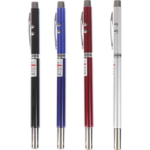 5 in 1 power point telescopic red laser pointer teaching tool ball LED light pen